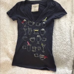 Abercrombie Navy Latte T-shirt
